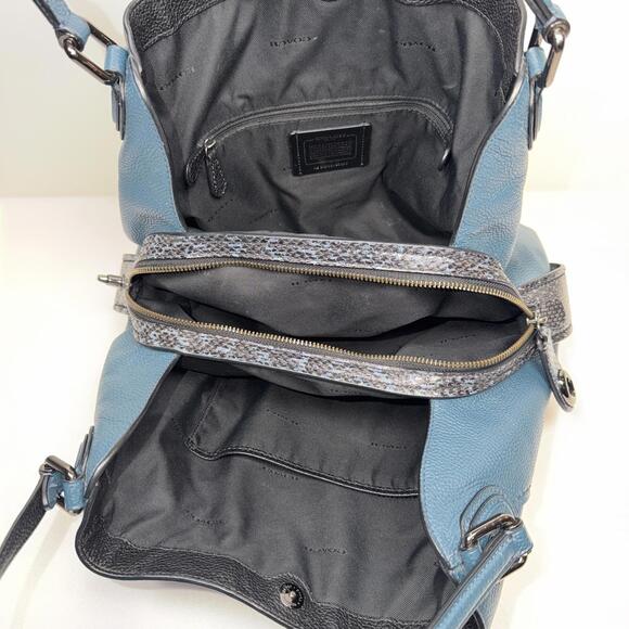 Coach Edie 31 57670 Colorblock with Snakeskin Detail - Picture 6 of 9